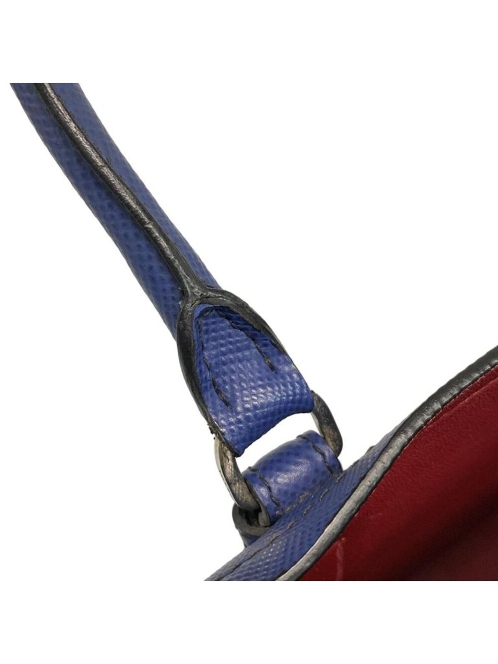 ★SOLD★ Prada Tote Blue Leather - Picture 11 of 15